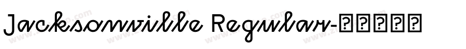 Jacksonville Regular字体转换